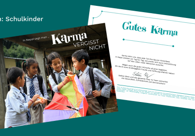 Gutes Karma-Schulkinder